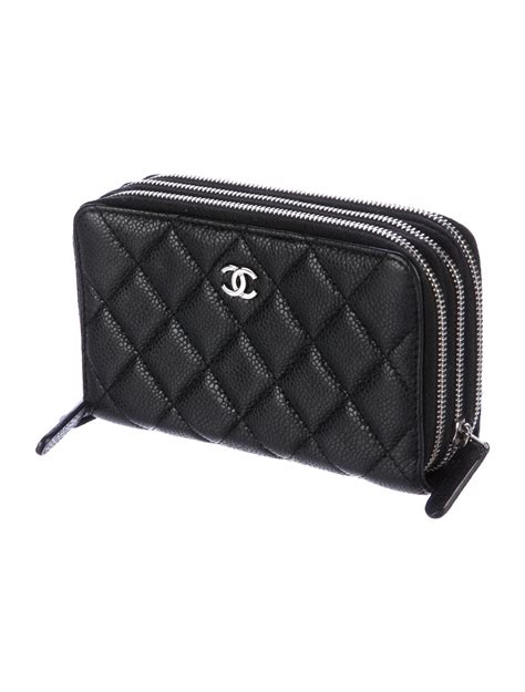 chanel zip wallet